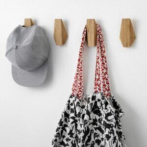 IKEA SKUGGIS Bamboo Wall Hooks (3)